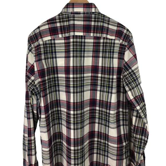 American Eagle Athletic Fit Multicolor Plaid Button Down Shirt Mens Size Medium - Picture 8 of 11